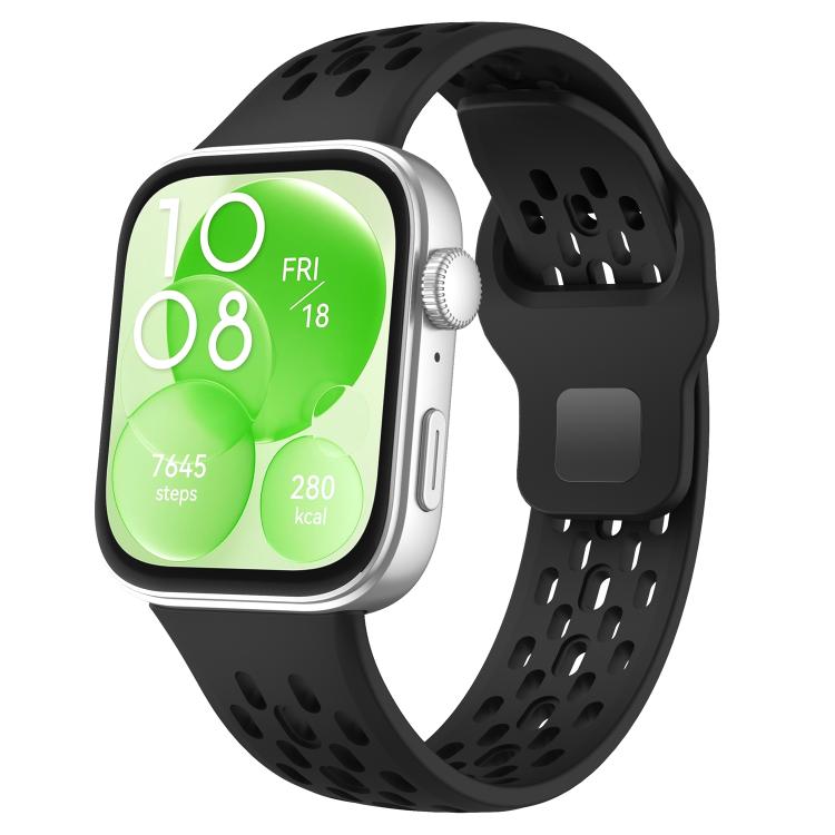 xDfind Mesh Reverse Buckle Silicone Watch Band, For Huawei Watch Fit 4 Pro / Fit 4 / Fit 3