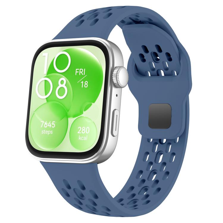 xDfind Mesh Reverse Buckle Silicone Watch Band