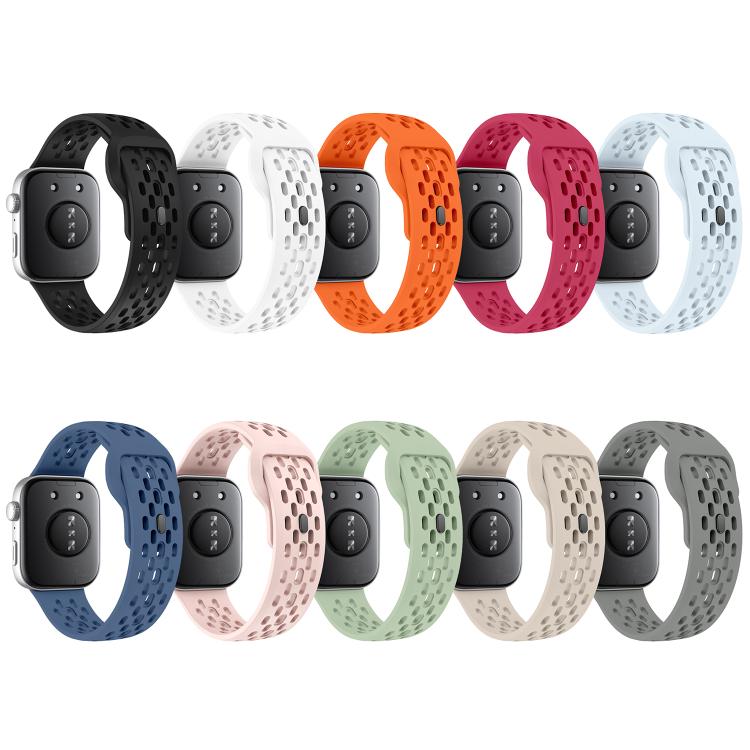xDfind Mesh Reverse Buckle Silicone Watch Band, For Huawei Watch Fit 4 Pro / Fit 4 / Fit 3