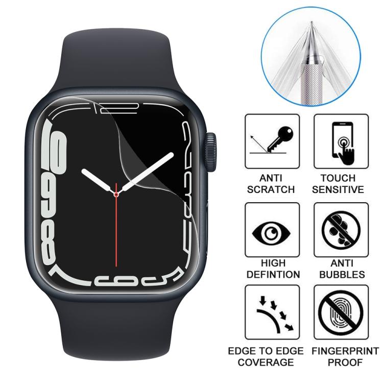 5pcs xDfind Soft Hydrogel Film Full Cover Front Protector, For Apple Watch Ultra 4 / 3 / 2 / 1 49mm, For Apple Watch Series 6&SE&5&4 44mm, For Apple Watch Series 6&SE&5&4 40mm, For Apple Watch Series 11 / 10 46mm, For Apple Watch Series 9 / 8 / 7 45mm