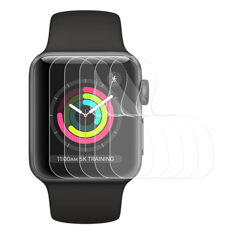 5pcs xDfind Soft Hydrogel Film Full Cover Front Protector, For Apple Watch Series 9 / 8 / 7 41mm, For Apple Watch Series 3&2&1 38mm, For Apple Watch Series 3&2&1 42mm