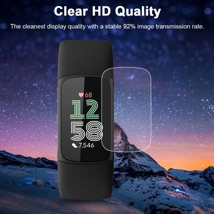 5pcs xDfind Soft Hydrogel Film Full Cover Front Protector, For Fitbit Charge 6, For Fitbit Versa 4, For Fitbit Charge 5, For Fitbit Luxe, For Fitbit Versa 3