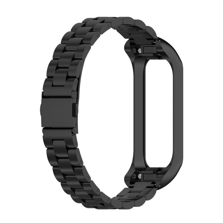 xDfind Metal Frame Integrated Three-beads Steel Watch Band, For Samsung Galaxy Fit 2
