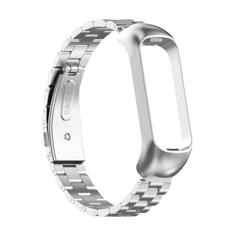 xDfind Metal Frame Integrated Three-beads Steel Watch Band, For Samsung Galaxy Fit 2