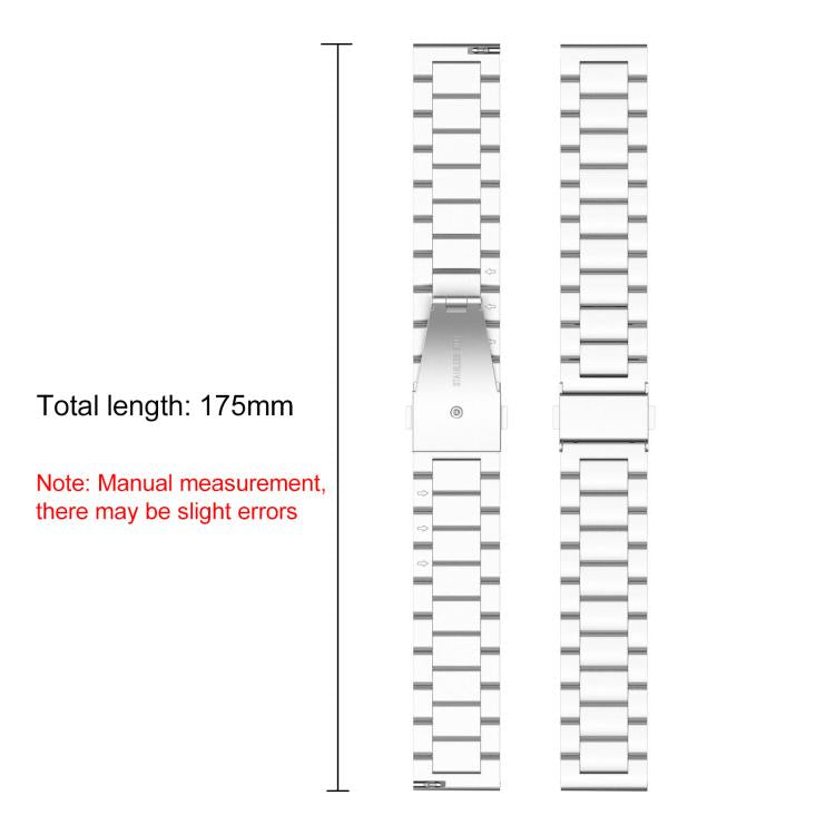 xDfind Metal Frame Integrated Three-beads Steel Watch Band
