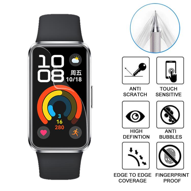 5pcs xDfind Soft Hydrogel Film Full Cover Front Protector, For Huawei Band 10 NFC, For Huawei Band 10, For Huawei Watch Fit 3, For Huawei Band 9 NFC, For Huawei Band 9