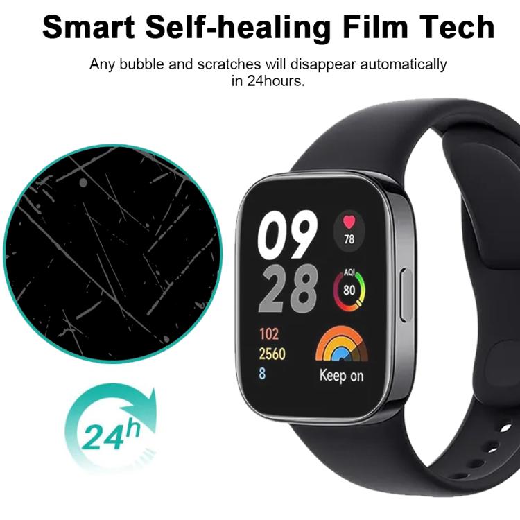 5pcs xDfind Soft Hydrogel Film Full Cover Front Protector, For Xiaomi Redmi Watch 3 Active, For Xiaomi Redmi Watch 3 Lite, For Xiaomi Mi Band 8, For Xiaomi Mi Band 8 NFC, For Xiaomi Redmi Band 2