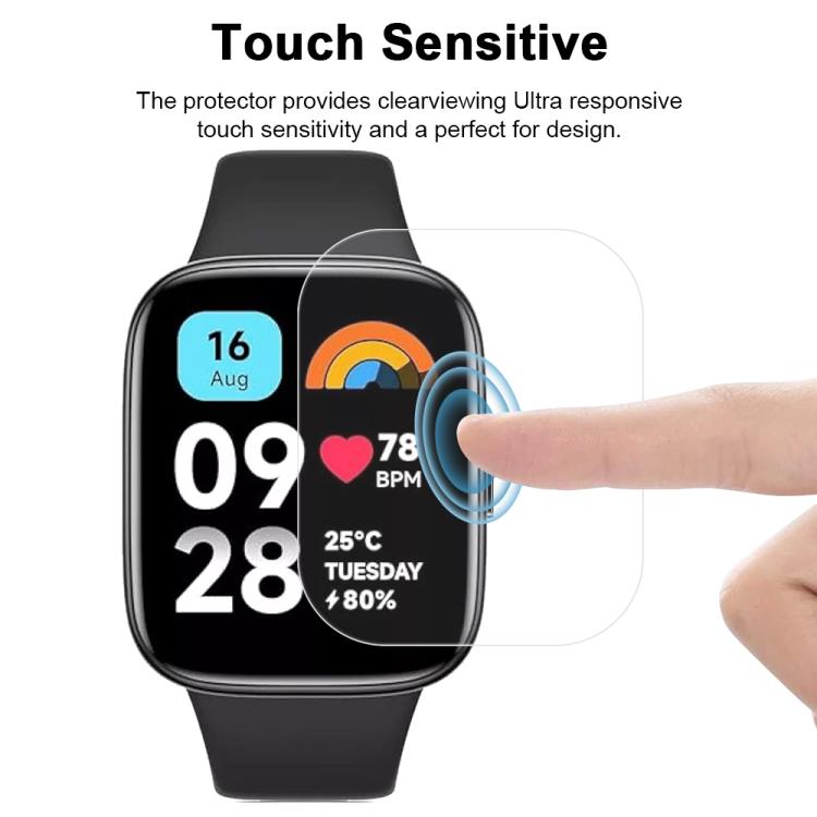 5pcs xDfind Soft Hydrogel Film Full Cover Front Protector, For Xiaomi Redmi Watch 3 Active, For Xiaomi Redmi Watch 3 Lite, For Xiaomi Mi Band 8, For Xiaomi Mi Band 8 NFC, For Xiaomi Redmi Band 2