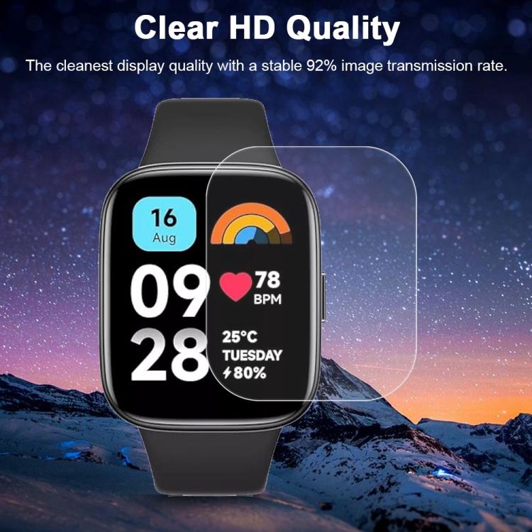 5pcs xDfind Soft Hydrogel Film Full Cover Front Protector, For Xiaomi Redmi Watch 3 Active, For Xiaomi Redmi Watch 3 Lite, For Xiaomi Mi Band 8, For Xiaomi Mi Band 8 NFC, For Xiaomi Redmi Band 2