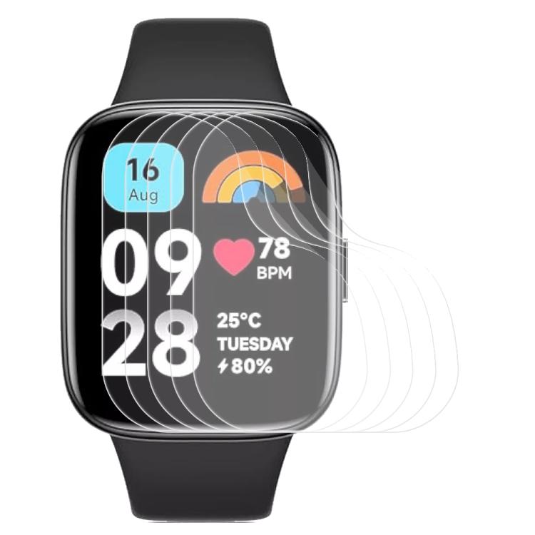 5pcs xDfind Soft Hydrogel Film Full Cover Front Protector, For Xiaomi Redmi Watch 3 Active, For Xiaomi Redmi Watch 3 Lite, For Xiaomi Mi Band 8, For Xiaomi Mi Band 8 NFC, For Xiaomi Redmi Band 2