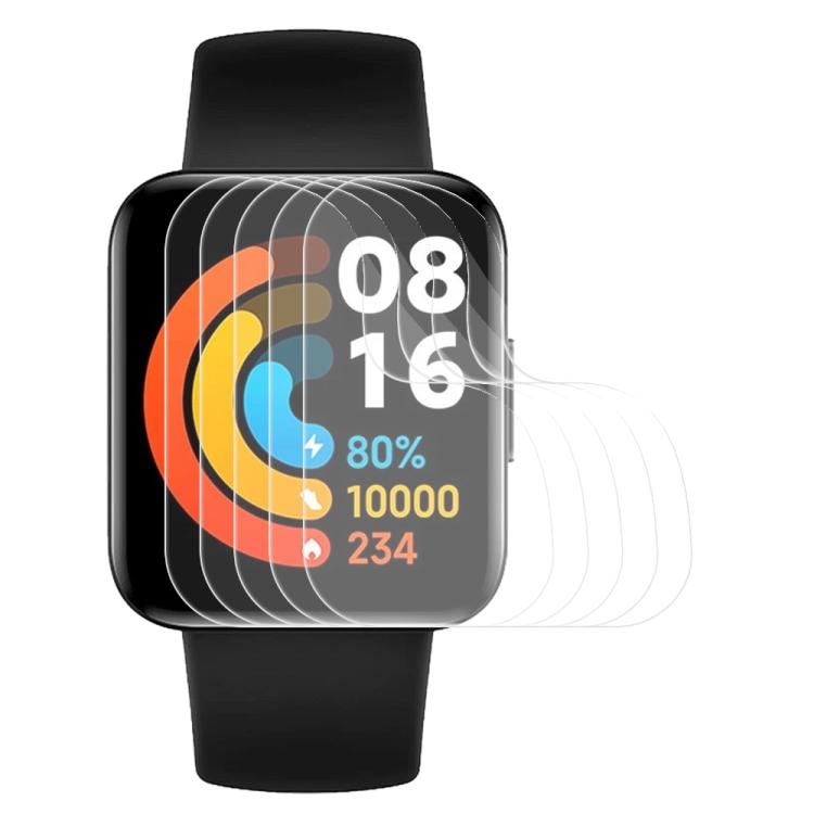 5pcs xDfind Soft Hydrogel Film Full Cover Front Protector, For Xiaomi Mi Band 7 Pro, For Xiaomi Poco Watch, For Xiaomi Redmi Watch 2 Lite, For Xiaomi Redmi Watch 2, For Xiaomi Redmi Watch 1
