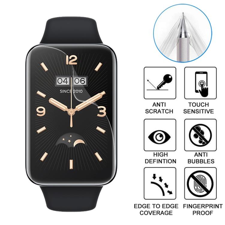 5pcs xDfind Soft Hydrogel Film Full Cover Front Protector, For Xiaomi Mi Band 7 Pro, For Xiaomi Poco Watch, For Xiaomi Redmi Watch 2 Lite, For Xiaomi Redmi Watch 2, For Xiaomi Redmi Watch 1