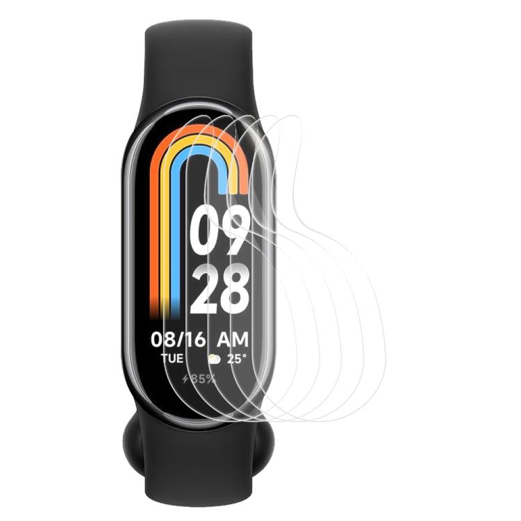 5pcs xDfind Soft Hydrogel Film Full Cover Front Protector, For Xiaomi Redmi Watch 3 Active, For Xiaomi Redmi Watch 3 Lite, For Xiaomi Mi Band 8, For Xiaomi Mi Band 8 NFC, For Xiaomi Redmi Band 2