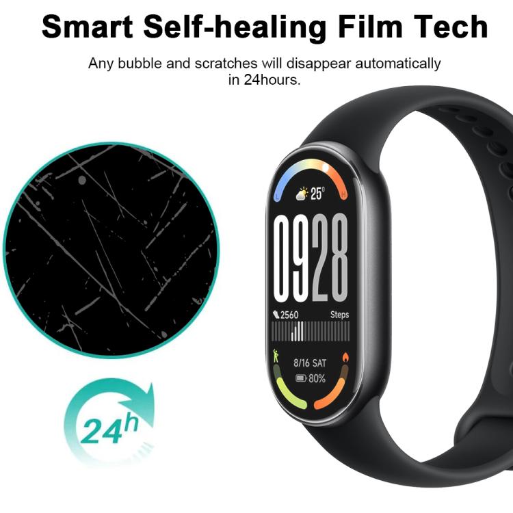 5pcs xDfind Soft Hydrogel Film Full Cover Front Protector, For Xiaomi Smart Band 10, For Xiaomi Redmi Watch 5, For Xiaomi Smart Band 9 Pro, For Xiaomi Redmi Watch 5 Lite, For Xiaomi Redmi Watch 5 Active