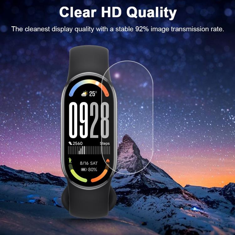 5pcs xDfind Soft Hydrogel Film Full Cover Front Protector, For Xiaomi Smart Band 10, For Xiaomi Redmi Watch 5, For Xiaomi Smart Band 9 Pro, For Xiaomi Redmi Watch 5 Lite, For Xiaomi Redmi Watch 5 Active