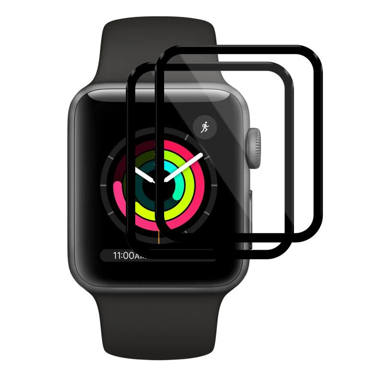 2pcs xDfind Curved 3D Composite Material Soft Film Screen Protector, For Apple Watch Series 9 / 8 / 7 41mm, For Apple Watch Series 3&2&1 38mm, For Apple Watch Series 3&2&1 42mm