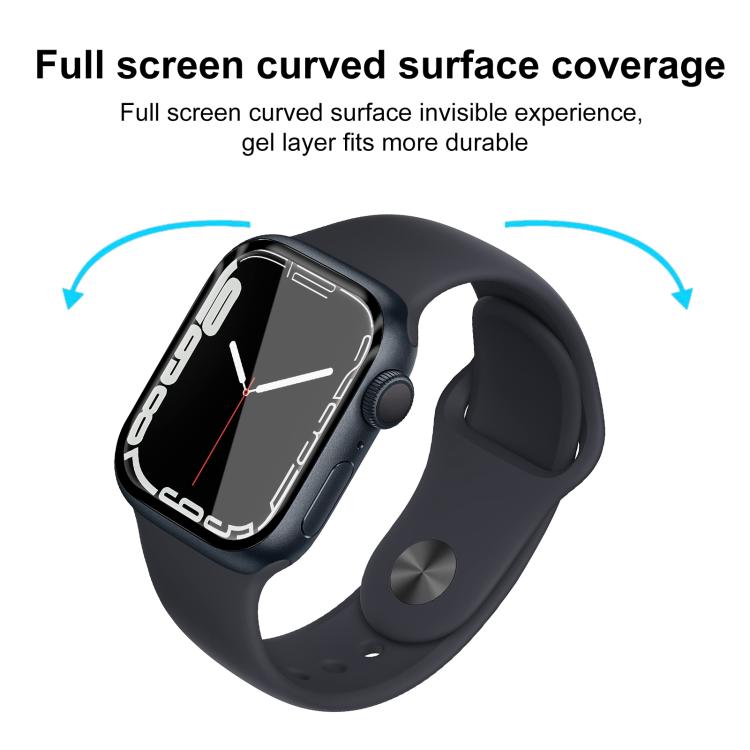 2pcs xDfind Curved 3D Composite Material Soft Film Screen Protector, For Apple Watch Series 9 / 8 / 7 41mm, For Apple Watch Series 3&2&1 38mm, For Apple Watch Series 3&2&1 42mm