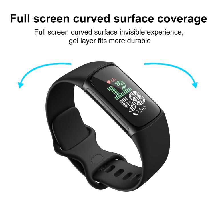 2pcs xDfind Curved 3D Composite Material Soft Film Screen Protector, For Fitbit Charge 6, For Fitbit Versa 4, For Fitbit Charge 5, For Fitbit Luxe, For Fitbit Versa 3