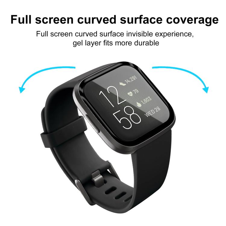 2pcs xDfind Curved 3D Composite Material Soft Film Screen Protector, For Fitbit Versa 2, For Fitbit Versa