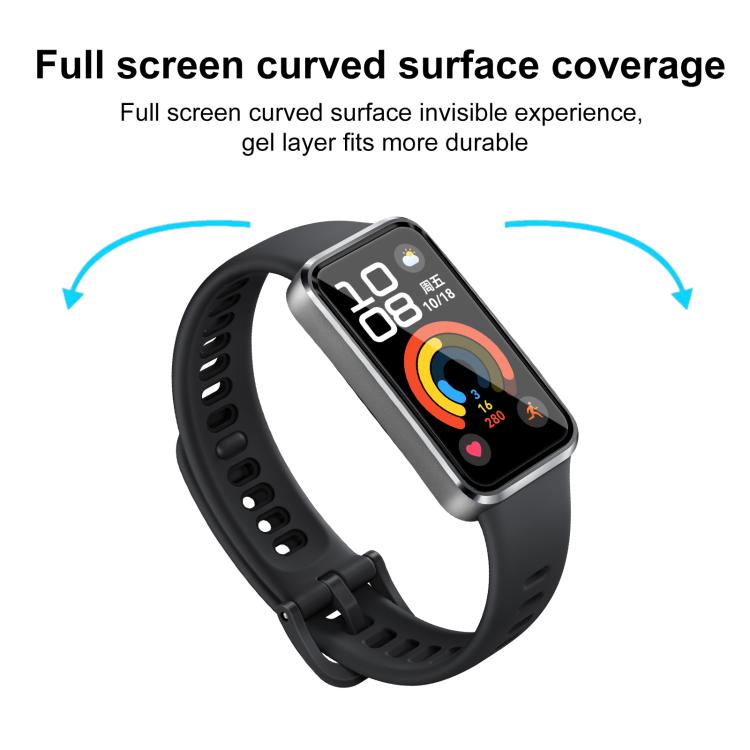 2pcs xDfind Curved 3D Composite Material Soft Film Screen Protector, For Huawei Band 10 NFC, For Huawei Band 10, For Huawei Watch Fit 3, For Huawei Band 9 NFC, For Huawei Band 9