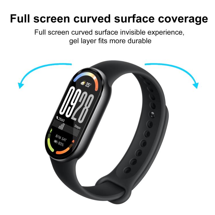 2pcs xDfind Curved 3D Composite Material Soft Film Screen Protector, For Xiaomi Smart Band 10, For Xiaomi Redmi Watch 5, For Xiaomi Smart Band 9 Pro, For Xiaomi Redmi Watch 5 Lite, For Xiaomi Redmi Watch 5 Active