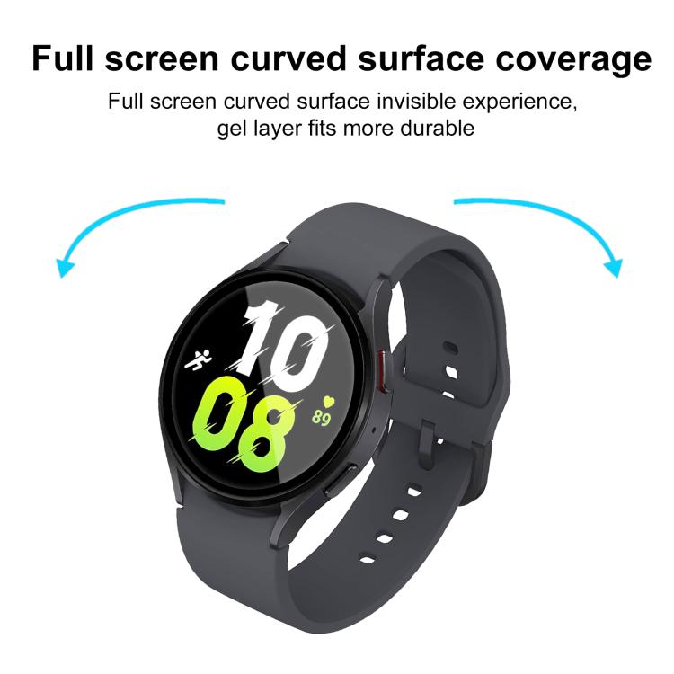 2pcs xDfind Curved 3D Composite Material Soft Film Screen Protector, For Samsung Galaxy Watch5 44mm, For Samsung Galaxy Watch5 Pro 45mm, For Samsung Galaxy Watch5 40mm, For Samsung Galaxy Watch4 44mm, For Samsung Galaxy Watch4 40mm