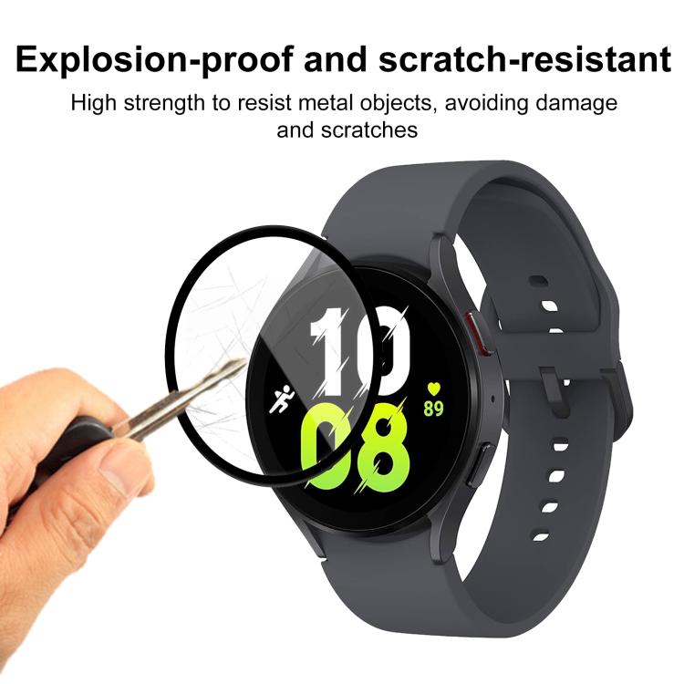 2pcs xDfind Curved 3D Composite Material Soft Film Screen Protector, For Samsung Galaxy Watch5 44mm, For Samsung Galaxy Watch5 Pro 45mm, For Samsung Galaxy Watch5 40mm, For Samsung Galaxy Watch4 44mm, For Samsung Galaxy Watch4 40mm