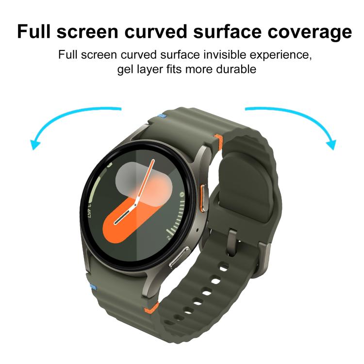 2pcs xDfind Curved 3D Composite Material Soft Film Screen Protector, For Samsung Galaxy Watch7 40mm, For Samsung Galaxy Fit3, For Samsung Galaxy Watch6 Classic 47mm, For Samsung Galaxy Watch6 40mm, For Samsung Galaxy Watch6 Classic 43mm