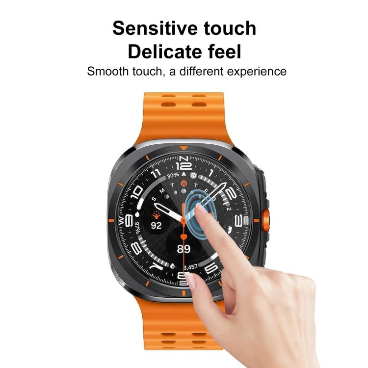 2pcs xDfind Curved 3D Composite Material Soft Film Screen Protector, For Samsung Galaxy Watch Ultra / Ultra 2025, For Samsung Galaxy Watch8 Classic 46mm, For Samsung Galaxy Watch8 44mm, For Samsung Galaxy Watch8 40mm, For Samsung Galaxy Watch7 44mm