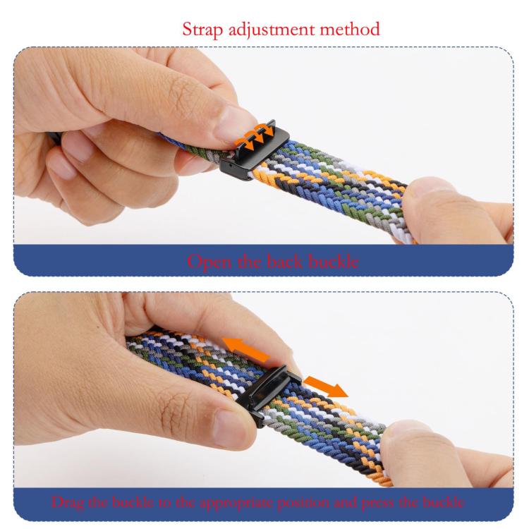 xDfind Magnetic Buckle Loop Woven Watch Band, For Apple Watch 46mm / 49mm / 45mm / 44mm