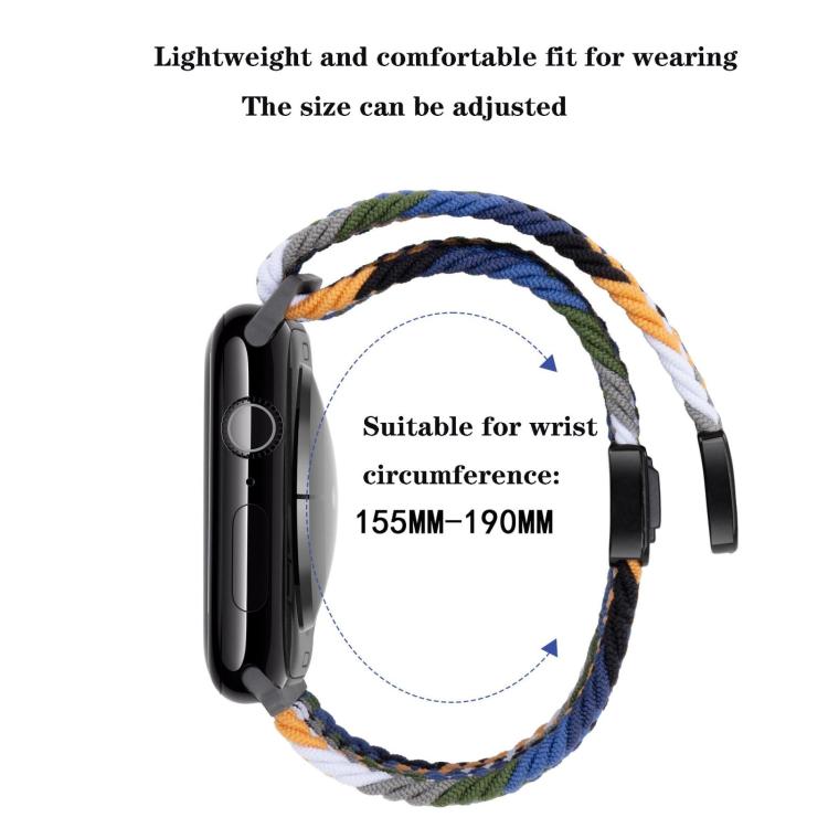 xDfind Magnetic Buckle Loop Woven Watch Band, For Apple Watch 46mm / 49mm / 45mm / 44mm