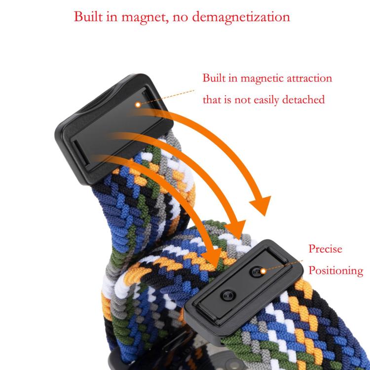 xDfind Magnetic Buckle Loop Woven Watch Band, For Apple Watch 46mm / 49mm / 45mm / 44mm