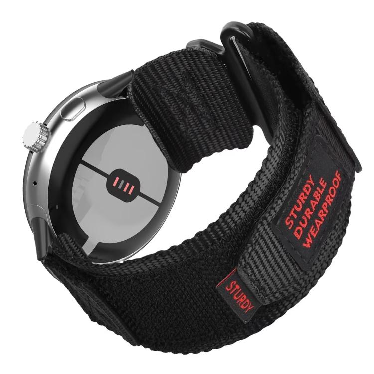 xDfind Quick Release Nylon Hook And Loop Fastener Buckle Watch Band, For Google Pixel Watch 4 / 3 45mm