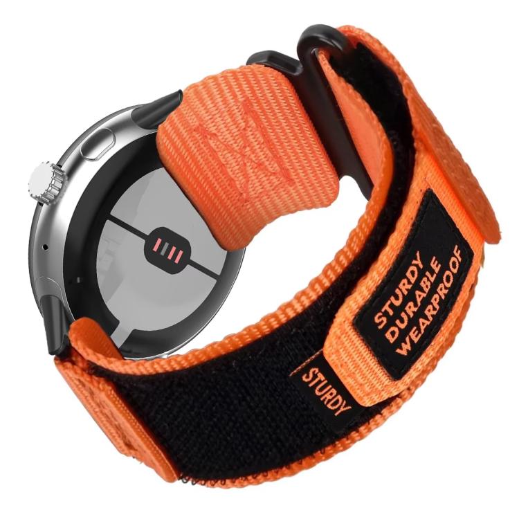 xDfind Quick Release Nylon Hook And Loop Fastener Buckle Watch Band, For Google Pixel Watch 4 / 3 45mm