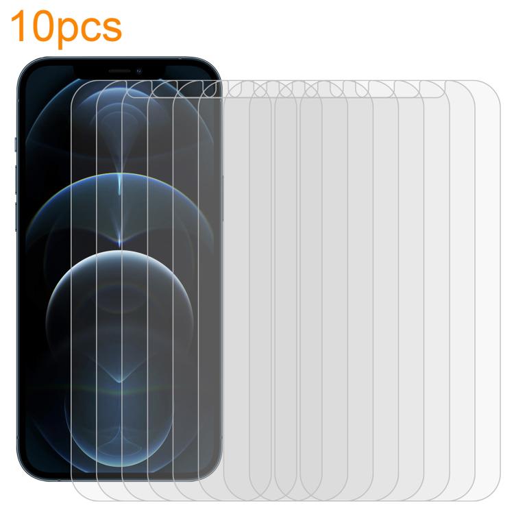 10pcs xDfind 0.26mm 9H 2.5D Middle Aluminum Tempered Glass Film, For iPhone 14 Pro Max, For iPhone 13 Pro Max, For iPhone 13 mini, For iPhone 12 / 12 Pro, For iPhone 12 Pro Max