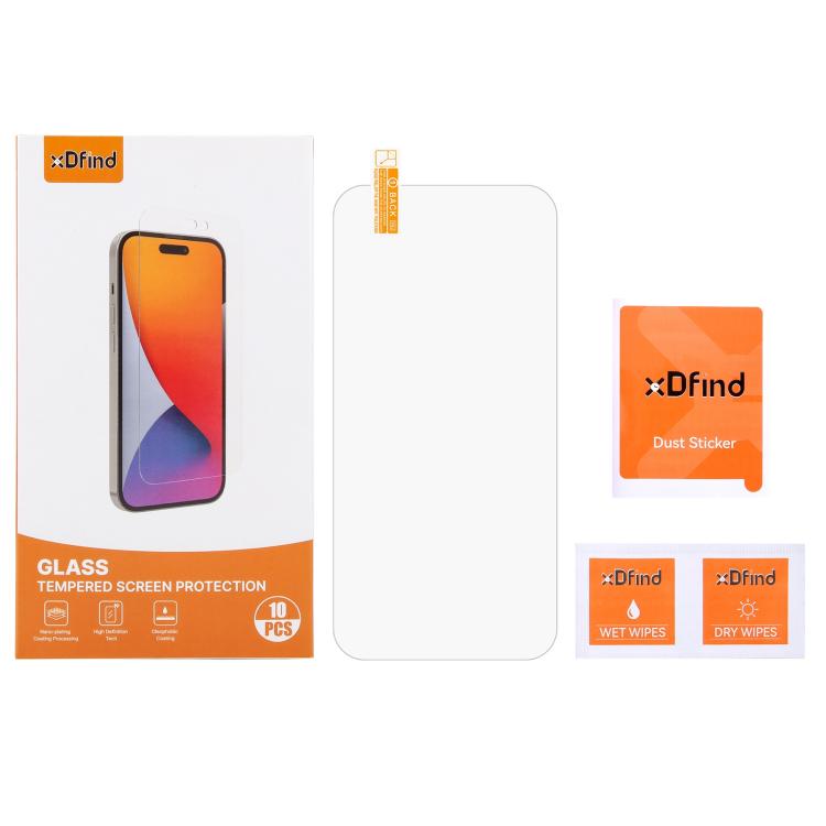 10pcs xDfind 0.26mm 9H 2.5D Middle Aluminum Tempered Glass Film