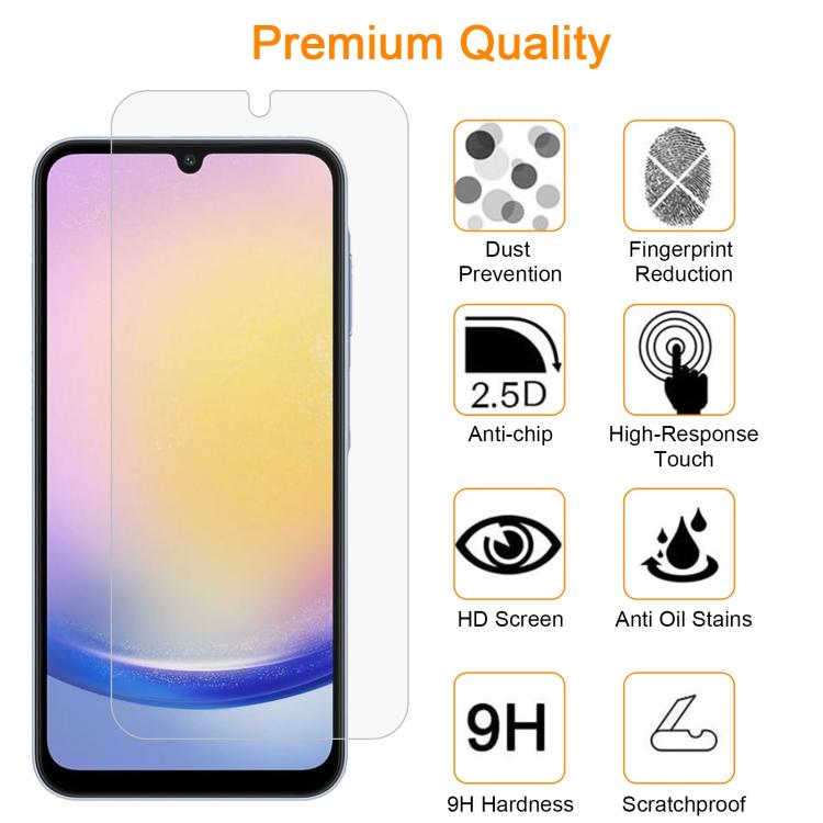 10pcs xDfind 0.26mm 9H 2.5D Middle Aluminum Tempered Glass Film