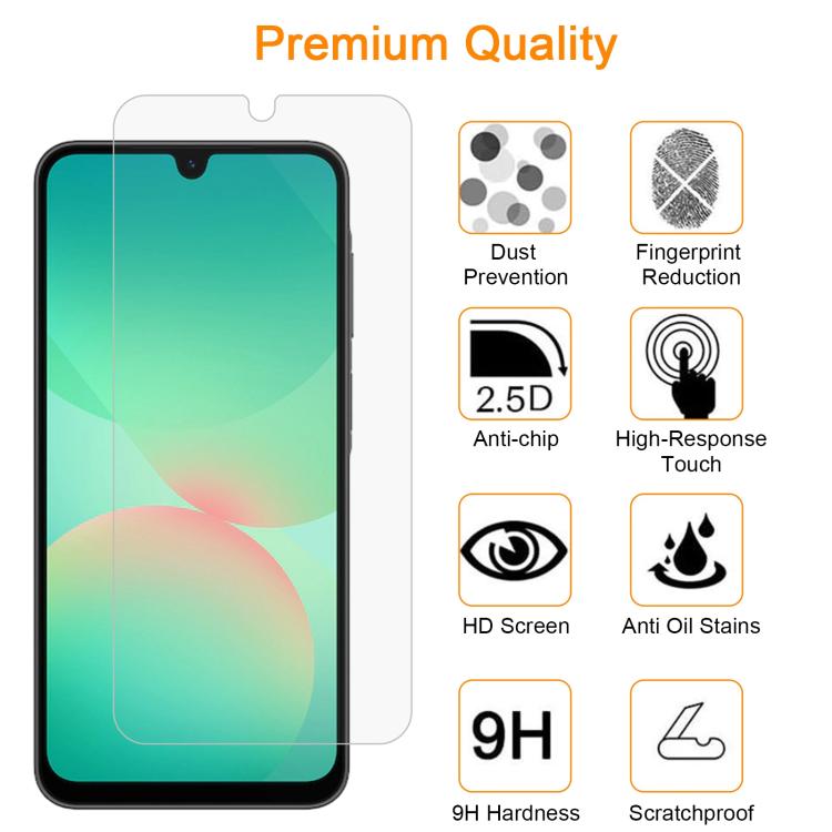 10pcs xDfind 0.26mm 9H 2.5D Middle Aluminum Tempered Glass Film