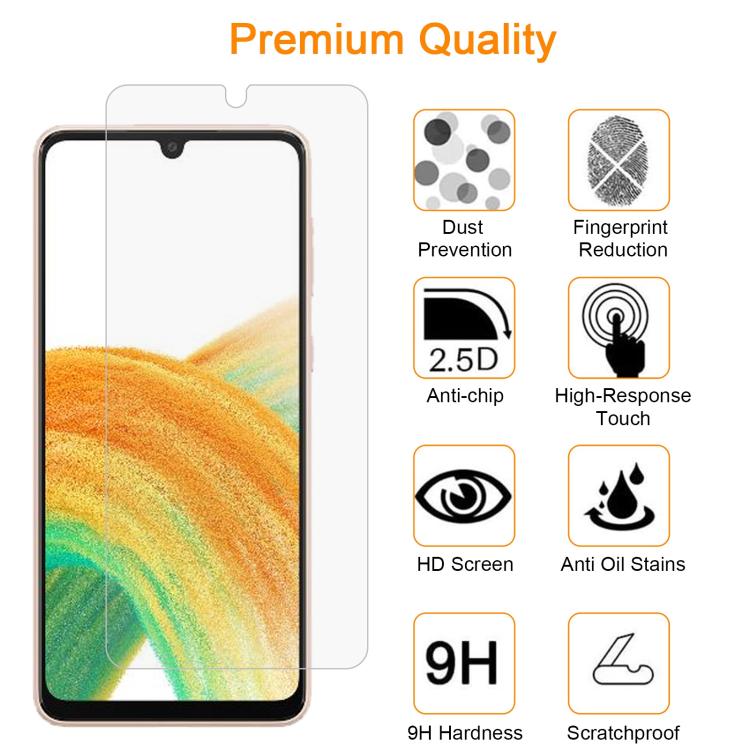 10pcs xDfind 0.26mm 9H 2.5D Middle Aluminum Tempered Glass Film