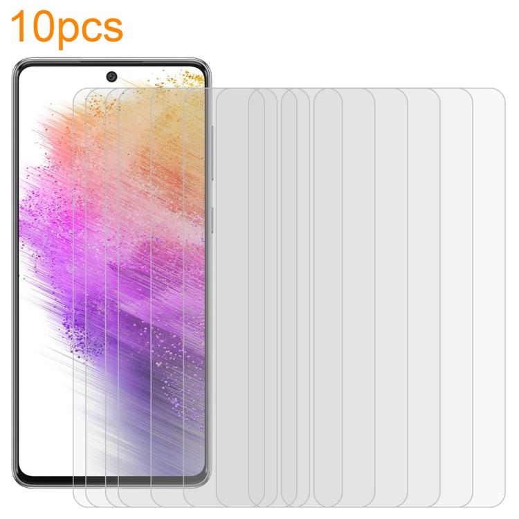 10pcs xDfind 0.26mm 9H 2.5D Middle Aluminum Tempered Glass Film, For Samsung Galaxy A53 5G, For Samsung Galaxy A73 4G, For Samsung Galaxy A03s / A03 Core, For Samsung Galaxy A33 5G, For Samsung Galaxy A32 4G