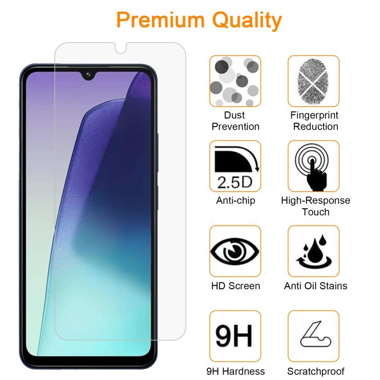10pcs xDfind 0.26mm 9H 2.5D Middle Aluminum Tempered Glass Film