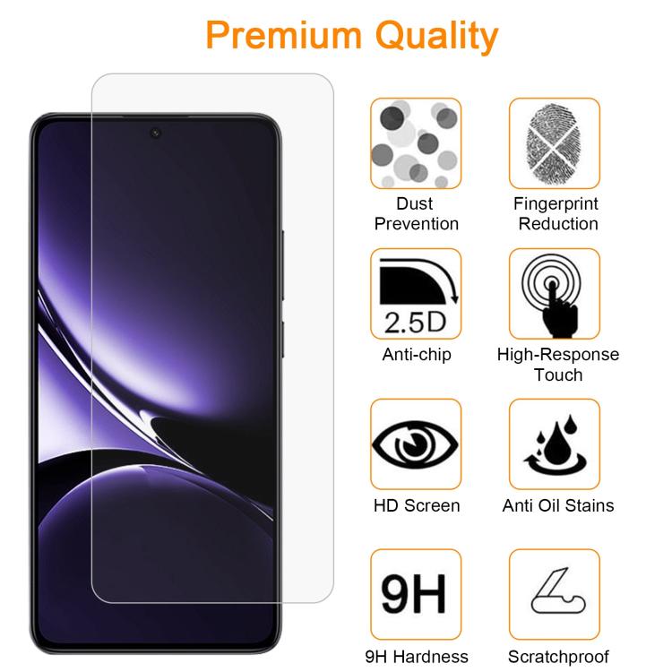 10pcs xDfind 0.26mm 9H 2.5D Middle Aluminum Tempered Glass Film, For Redmi Turbo 4 / Note 14S 4G, For Redmi Note 14 4G 164.84mm, For Redmi 14C 5G, For Redmi K80 Pro / K80, For Redmi Note 14 4G 163.25mm