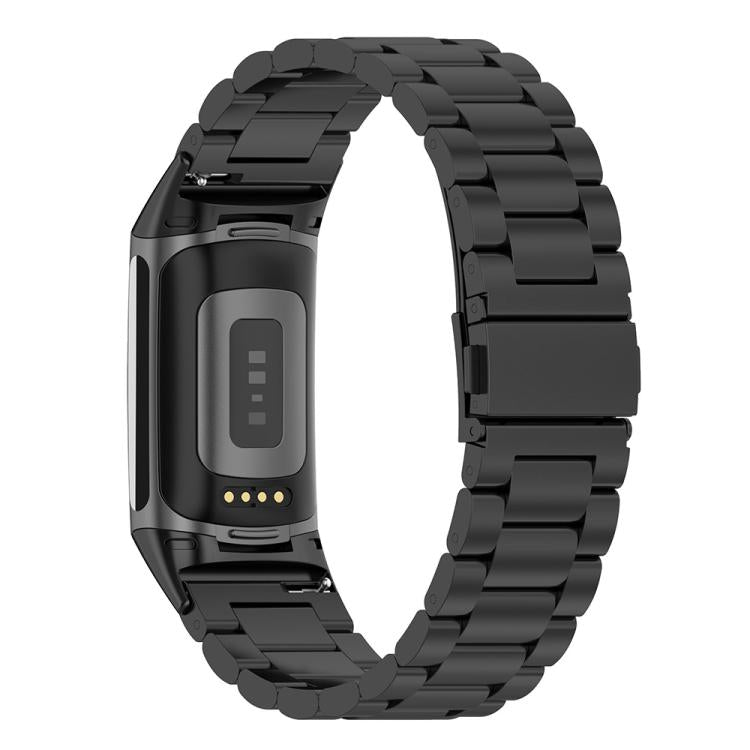 xDfind Three Beads Quick Release Metal Watch Band, For Fitbit Charge 6 / 5