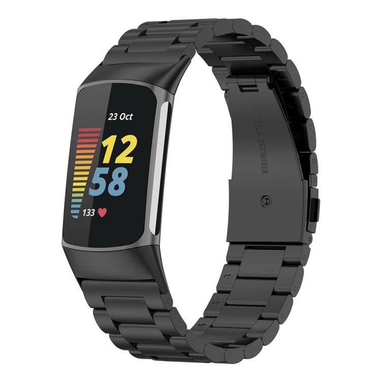 xDfind Three Beads Quick Release Metal Watch Band, For Fitbit Charge 6 / 5