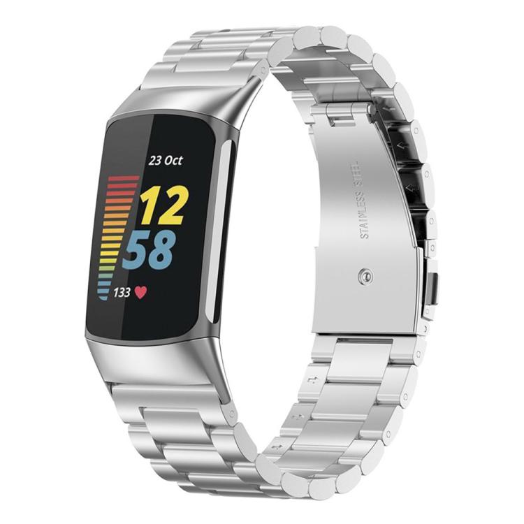 xDfind Three Beads Quick Release Metal Watch Band, For Fitbit Charge 6 / 5