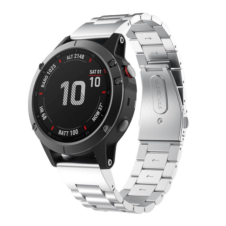 xDfind Three Beads Quick Release Metal Watch Band, For Garmin Fenix 8/7X/6X/5X 26mm