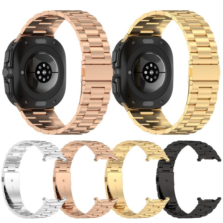 xDfind Three Beads Metal Watch Band, For Samsung Galaxy Watch Ultra 47mm