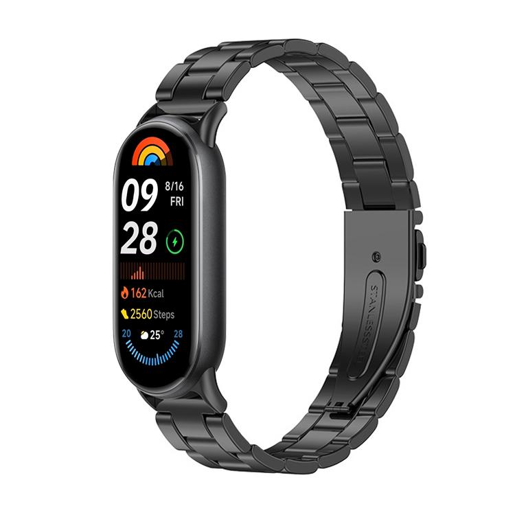 xDfind Three Beads Quick Release Metal Watch Band, For Xiaomi Smart Band 10 / 9 / 8 NFC