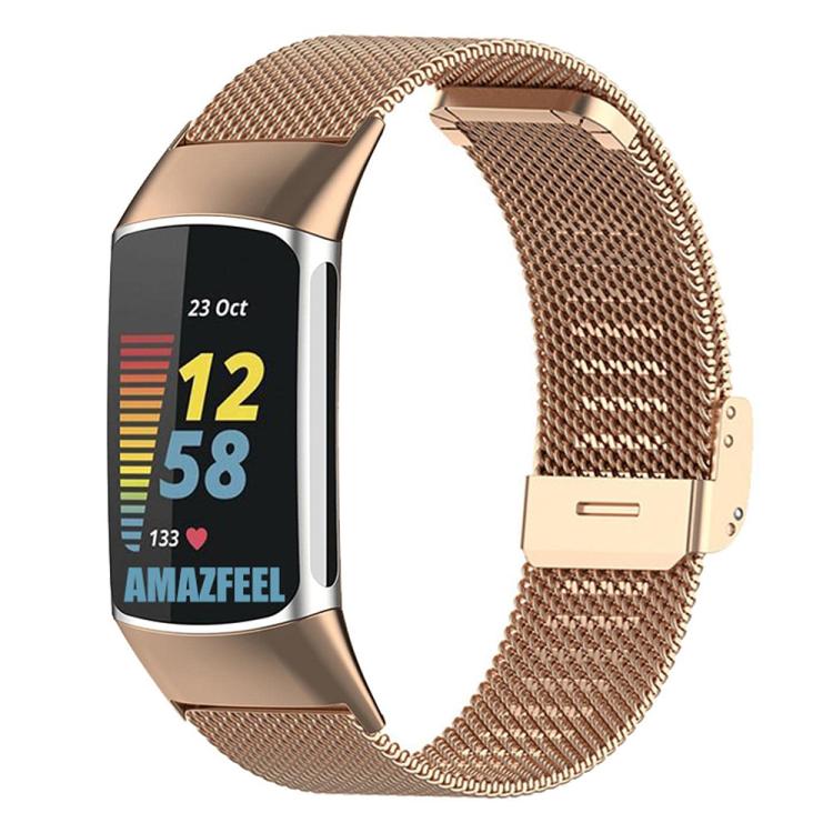 xDfind Milanese Metal Buckle Watch Band, For Fitbit Charge 6 / 5