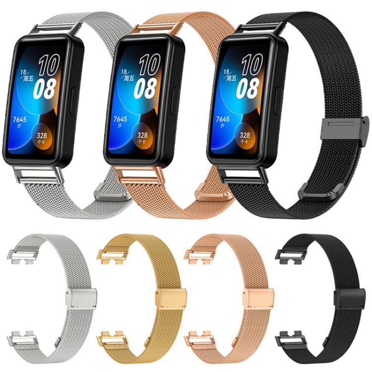 xDfind Milanese Metal Buckle Watch Band, For Huawei Band 10 / 9 / 8 NFC